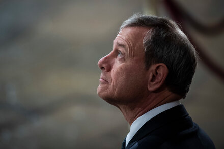 In remarks at an awards ceremony, Chief Justice John G. Roberts Jr. also addressed heckling at law schools and security for members of the court.