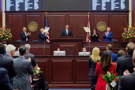 Florida has a statute that could have compelled Ron DeSantis to resign as governor to run for president, but state lawmakers adjusted the rules.