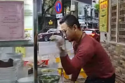 A powerful Communist official ate a gold-encrusted steak in London. An activist who poked fun at the excess was sentenced to more than five years.