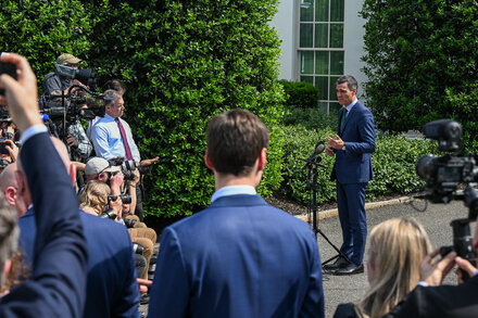 Pedro Sánchez made the announcement after his Socialist Workers’ Party suffered defeats in regional and local elections over the weekend.