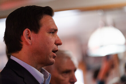 After his much-maligned Twitter rollout last week, Ron DeSantis is joining the campaign trail, making a play for evangelical voters in the first-in-the-nation nominating state.