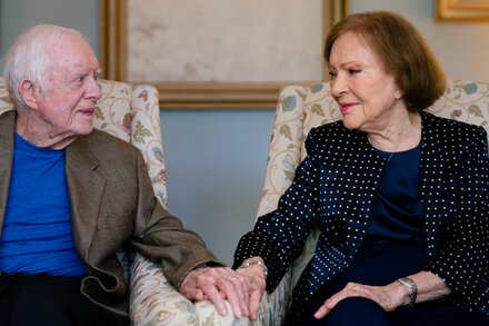 The announcement by the Carter Center came just over three months after it said that Jimmy Carter, 98, had entered hospice care at the couple’s home in Plains, Ga.