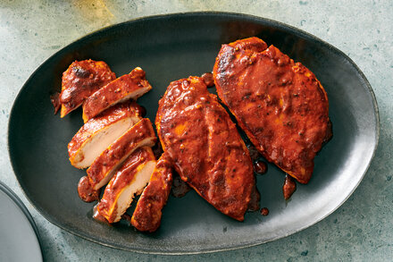 In other words: orecchiette salad with crisped halloumi, Korean cheeseburgers with sesame pickles and one-pan Iranian rice and runny eggs.