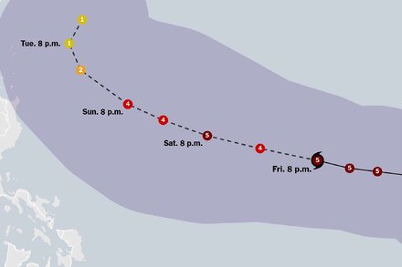 Charting the storm’s location and potential path.