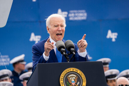 President Biden said cooperation with allies has helped the United States confront challenges to stability around the world.