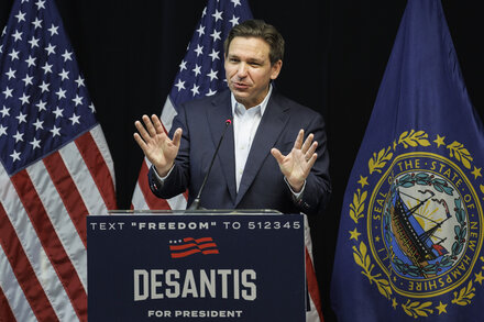 The Florida governor, who has frequently clashed with the press, was asked about taking questions from voters on the presidential campaign trail.
