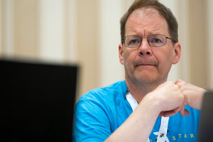 Mr. Bailly, who won the competition in 1980, tries to make eye contact with the speller and humanize the moment.