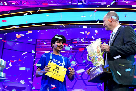 The eighth grader from Florida won the Scripps National Spelling Bee — and $50,000. The winning word was “psammophile,” an organism that prefers or thrives in sandy areas.