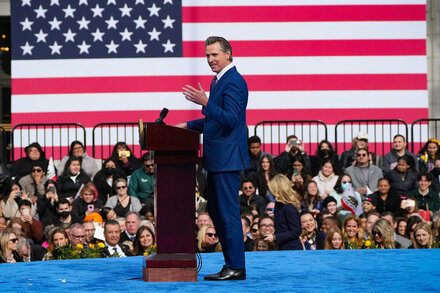 Conor Dougherty of The New York Times spoke with the governor about leveraging California’s market power to influence policies in other states.