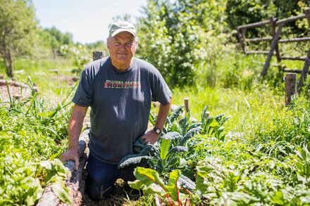 A lifelong protester, he became a leading promoter of organic food and a forceful critic of a food industry that genetically engineers what it produces and sells.
