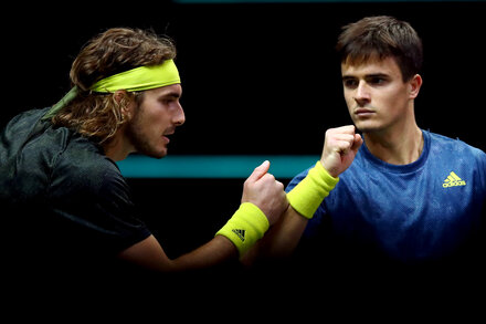 Tsitsipas is aiming to beat Carlos Alcaraz in Paris on Tuesday in a French Open quarterfinal, but what he really wants is to help turn his younger brother Petros into a doubles champion.