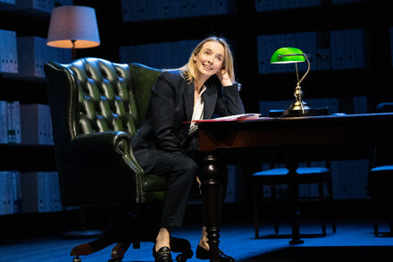 The actress has been nominated for a Tony Award for her performance in the play “Prima Facie.”