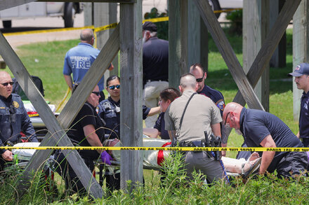 Five were airlifted from Surfside Beach, Texas, to a Houston hospital, and 16 were being treated locally, officials said. They were at a summer camp run by a church when the walkway collapsed.