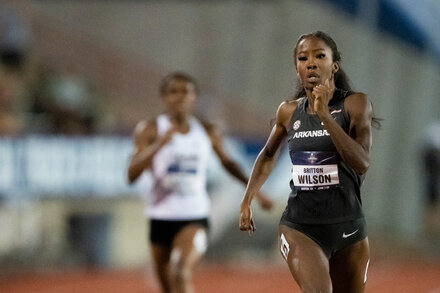 Britton Wilson of Arkansas is a favorite to win the N.C.A.A. titles in both the 400 meters and the 400-meter hurdles. She’ll need to recover quickly between the two.