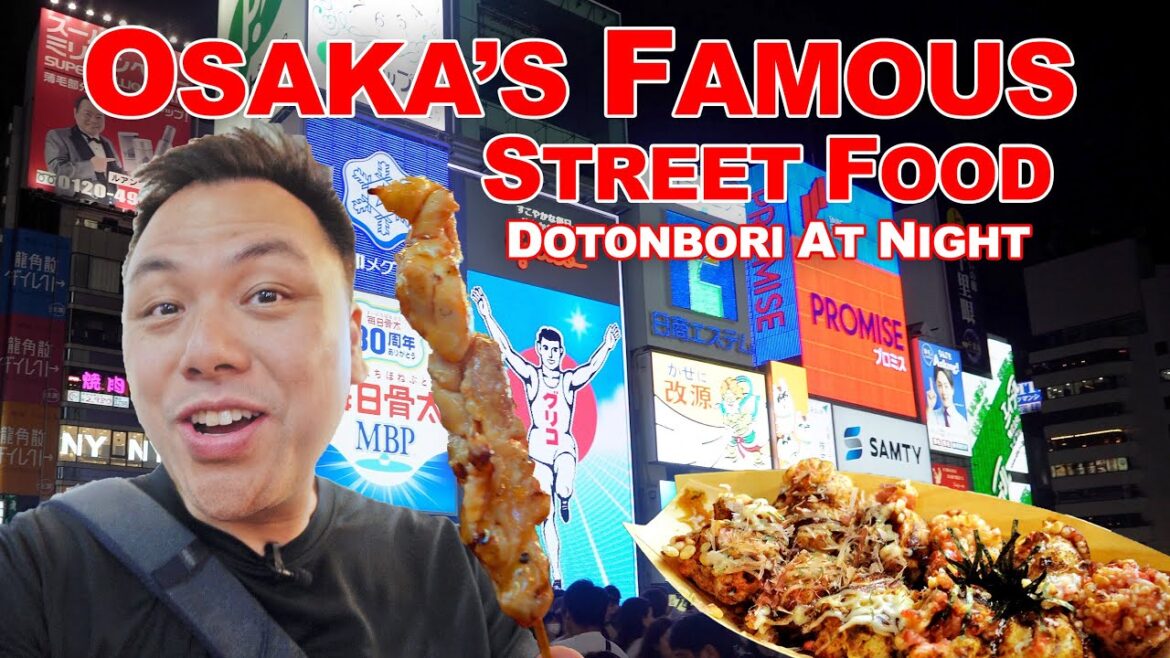 Night play in Japan: Excited by the street food tour in Dotonbori Osaka!