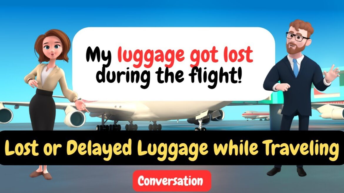 Lost or delayed luggage during travel -basics of English conversation for beginners