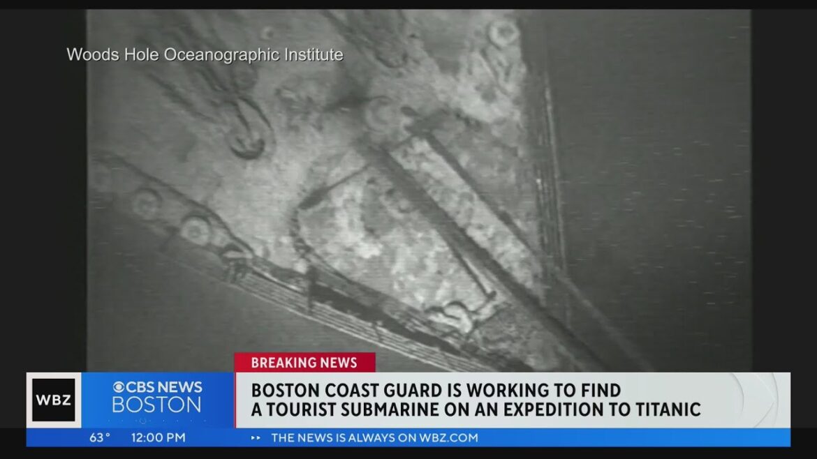 Boston coastal security squad follow the place of the submarine that left for Titanic relics!