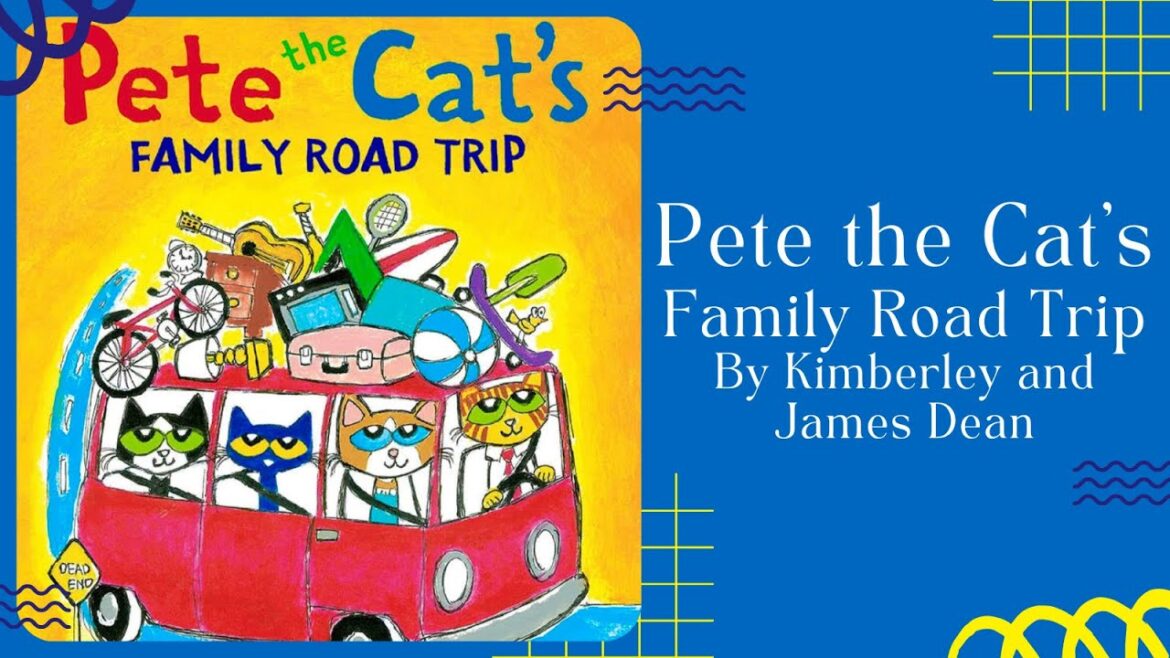 🚗 🚗 Read a story book for children, Pete Cat Family Road Trip! 🚗 [There is a reading video]