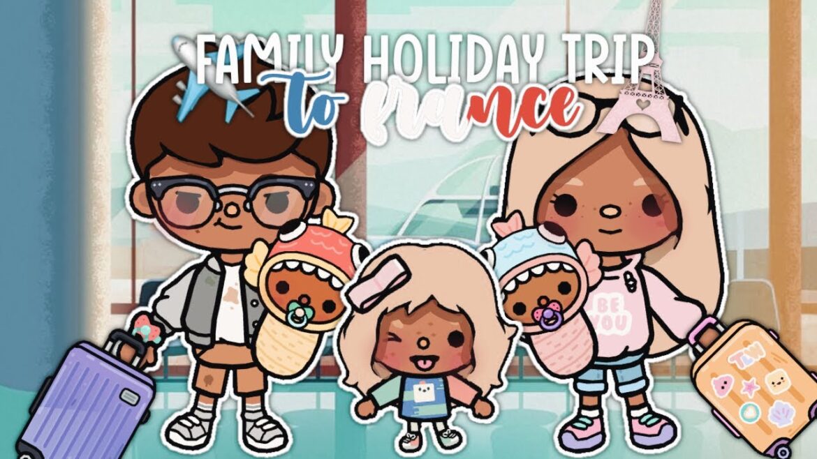 Family trip at France  |  With audio  | Toka Bocafamy Roll Play