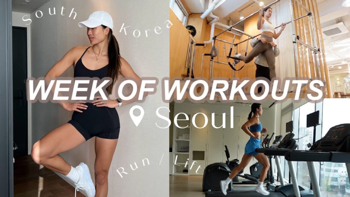One week’s workout in Seoul 🏋♀️🇰🇷 The secret to keep your fit while traveling! *Memories of traveling in Korea*