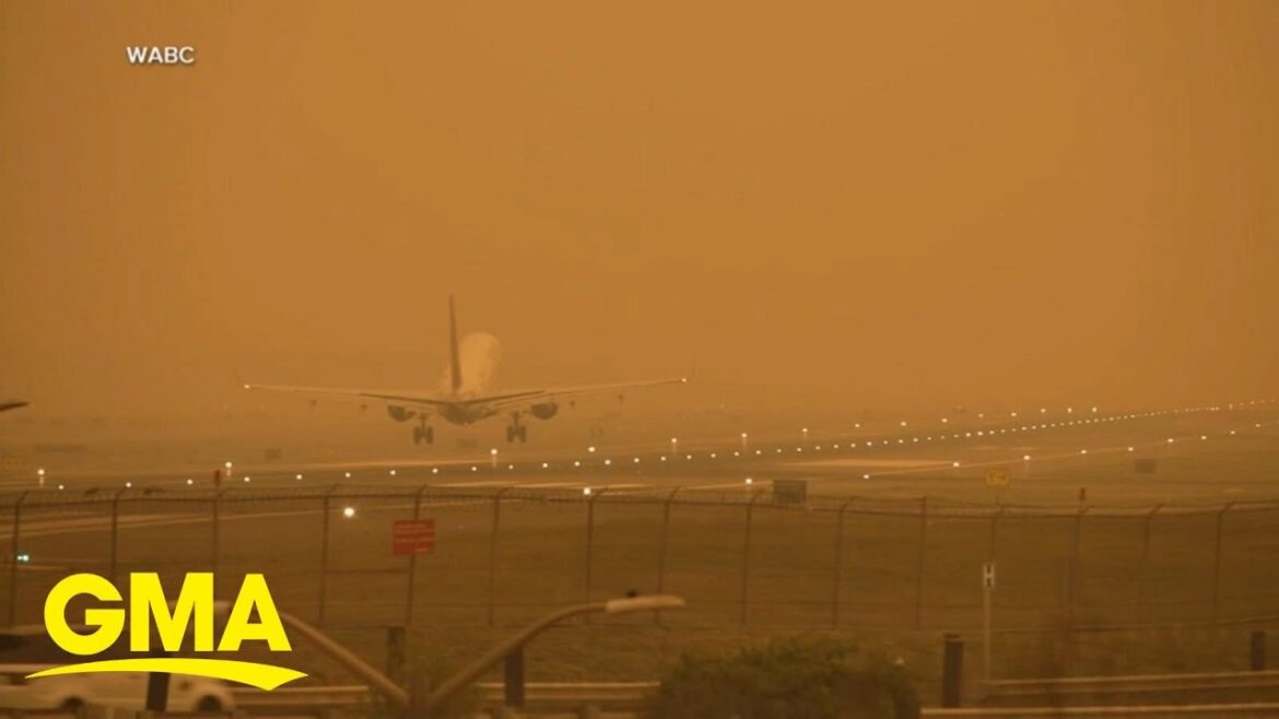 GMA reports! Wild fire smoke causes concerns about air travel