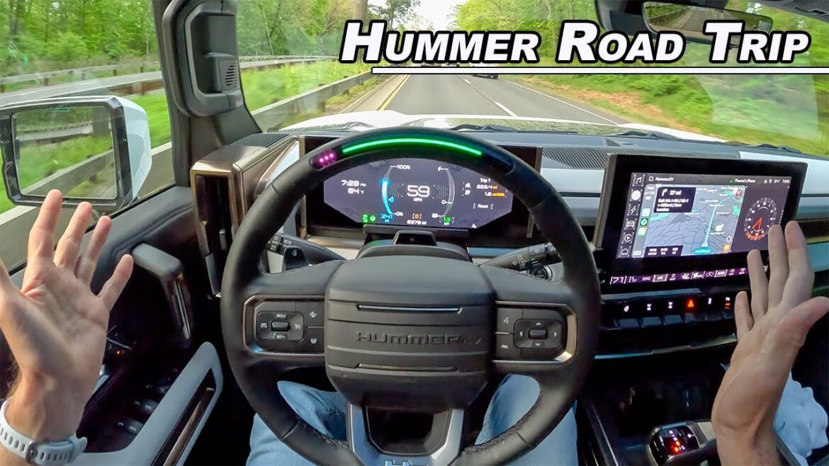 Hummer EV road trip! -1000HP edition 1 real experience (POV binaural audio)