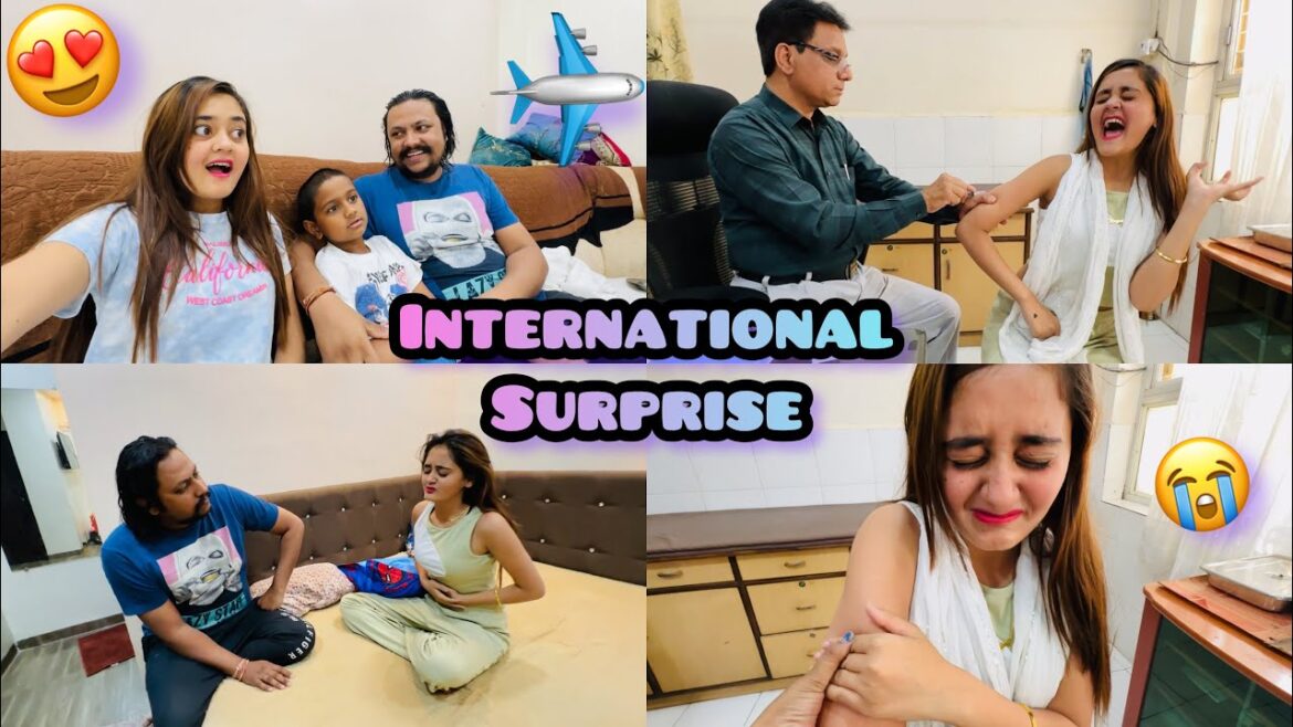 OMG! Daddy gave me a surprise of international travel! Mom was boldly injected!