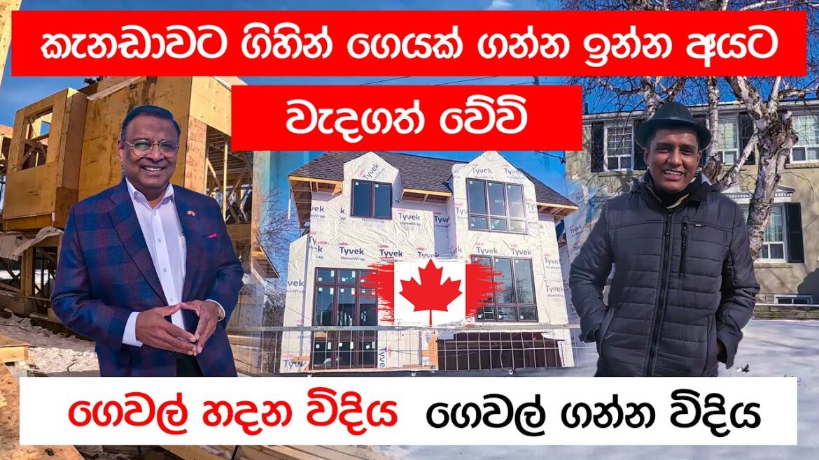 කැනඩාවේ ගෙවල් ගෙවල් හදන විදිය ගන්න විදිය විදිය | Travel with Chatura | Canada