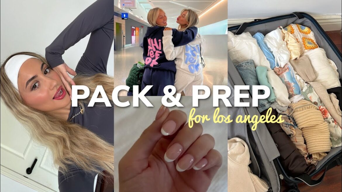 Prepare for LA business trips! *Hair, nail, tongue, luggage*