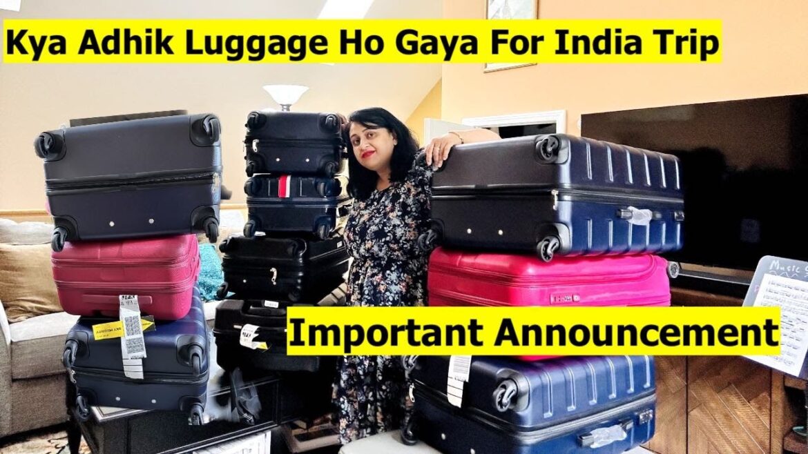 Ideal for India Trip! ITNA SARA suitcase 🙄 | Special announcement | Mango chicken recipe