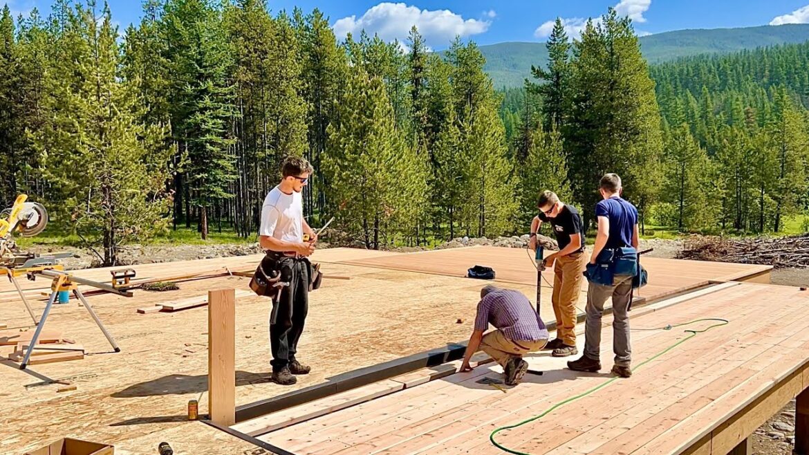 Completion of the log home deck and substood // Travel from Montana to Alaska // Dream has come true!