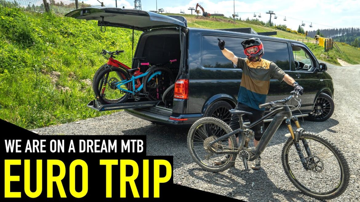 Our European Road Trip has begun! Downhill & airbag riding!