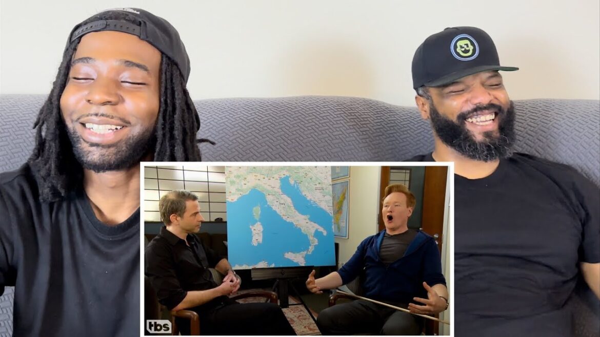 I’m crazy about the reaction of “CONAN & JORDAN SCHLANSKY PLAN THEIR TRIP TO ITALY”!