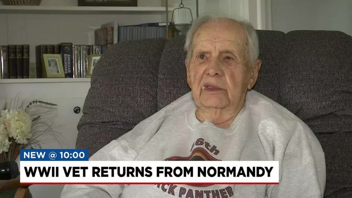 A retirement of World War II returns from Normandy trip!