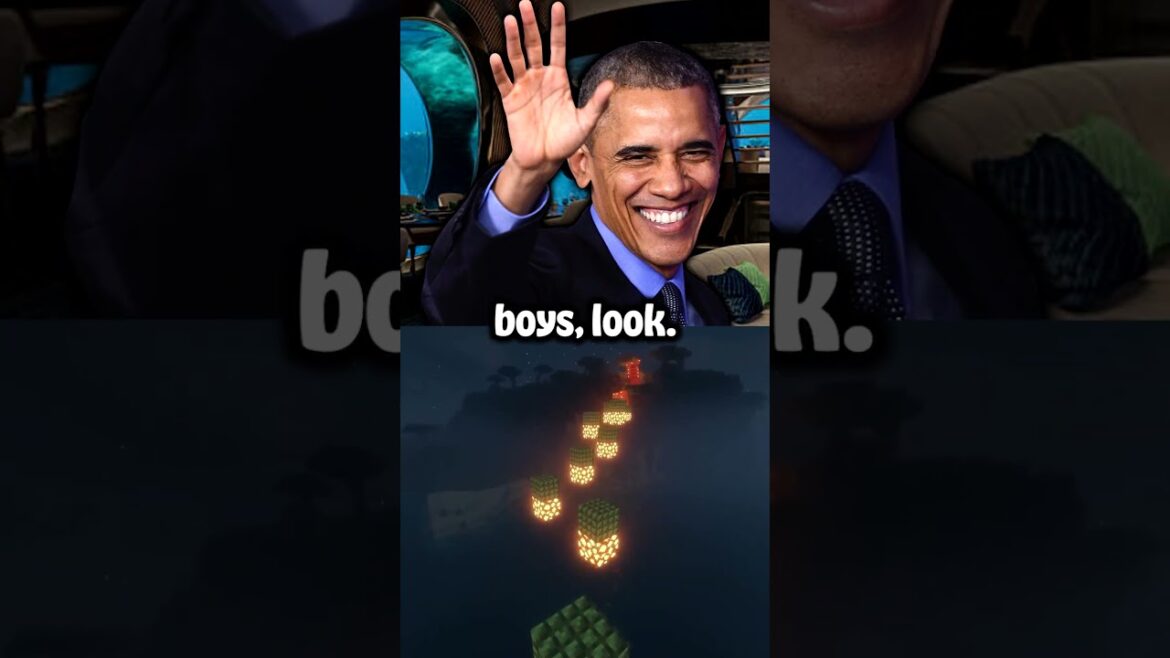 The president travels underwater on a submarine!