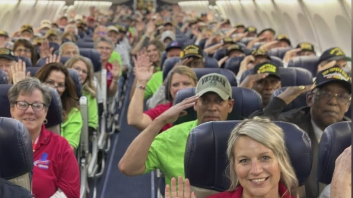 HONOR FLIGHT CHICAGO sends 120 veterans to Washington D.C. on the 108th trip!