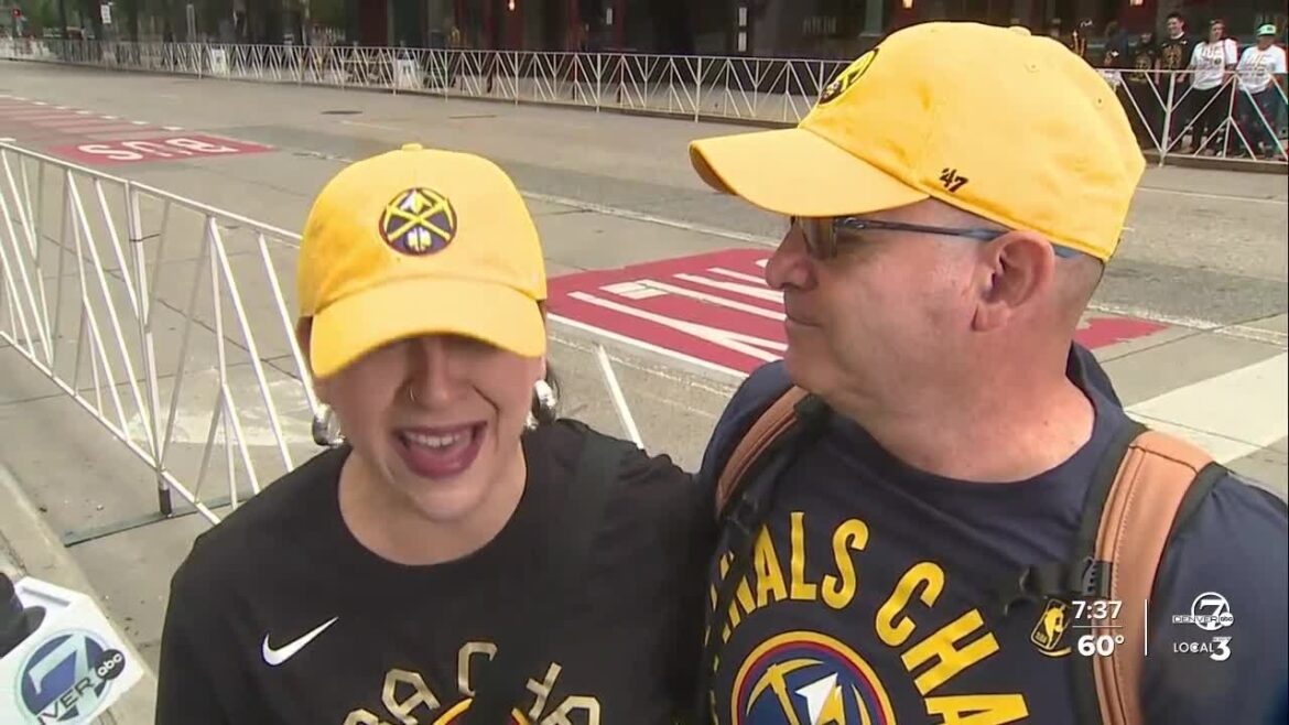 Grand Junction Nuggets fans head to Denver to see the NBA champion parade