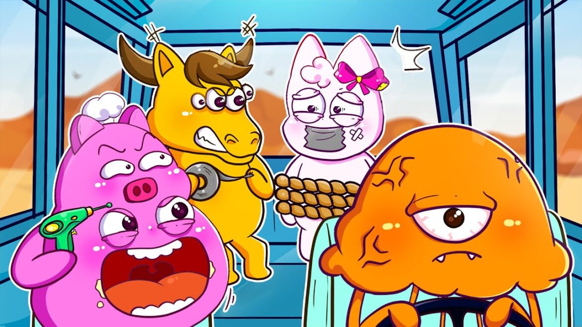 “Rainbow Friends vs Garten of Bang Bang Animation-Bambalina vs. Duomstone Flynn Road Trip”