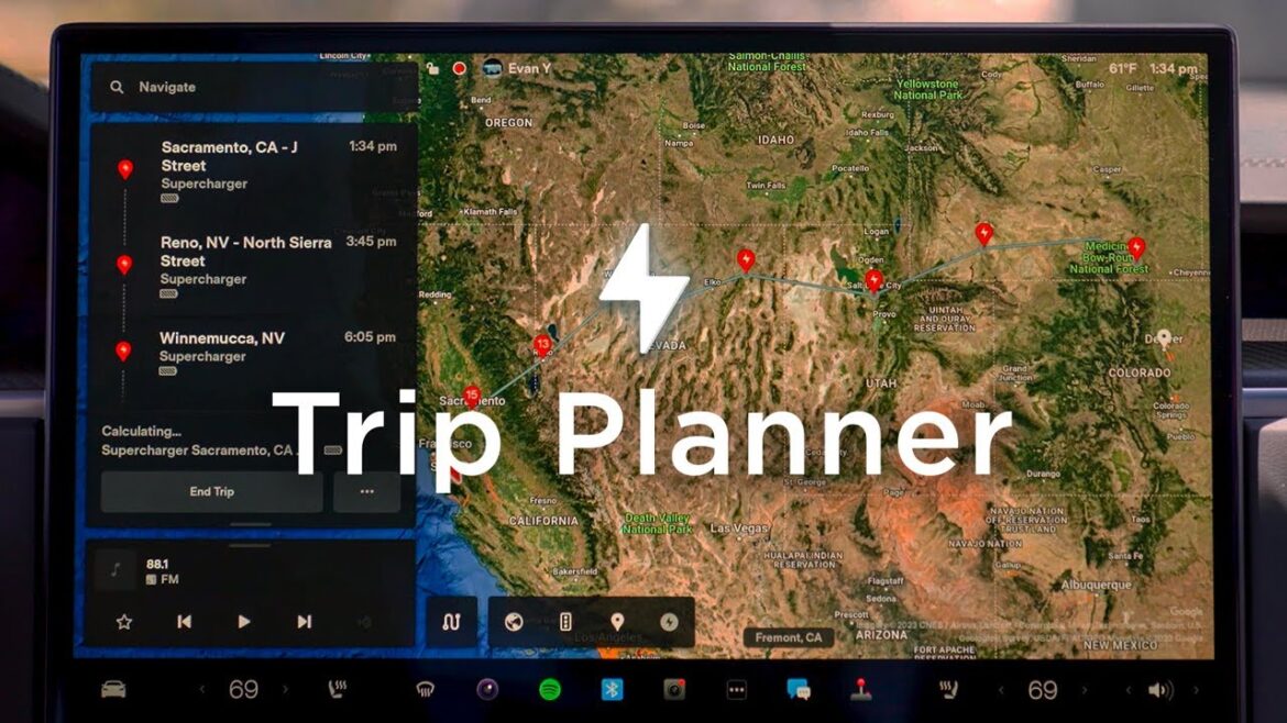 Super charge | Navigation with a trip planner